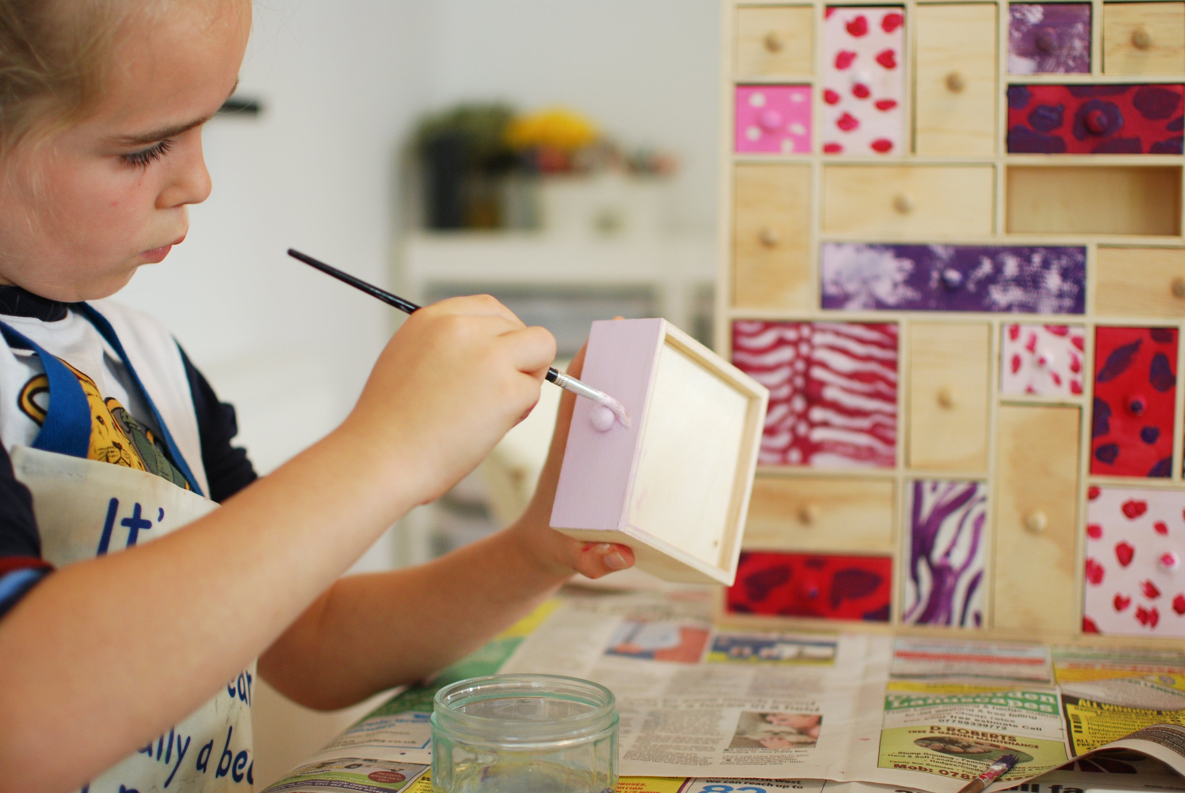DIY Advent Calendar Kit/ Desktop Organiser/ Apothecary Cabinet (handles not glued on)