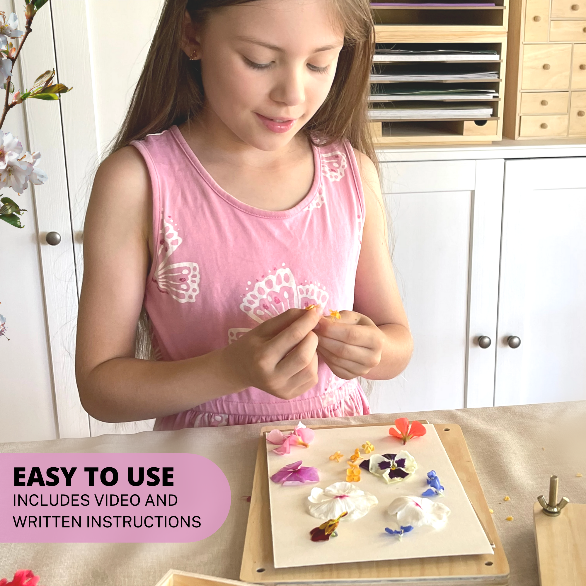 LYKKE Flower press kit with BONUS Cards and Envelopes