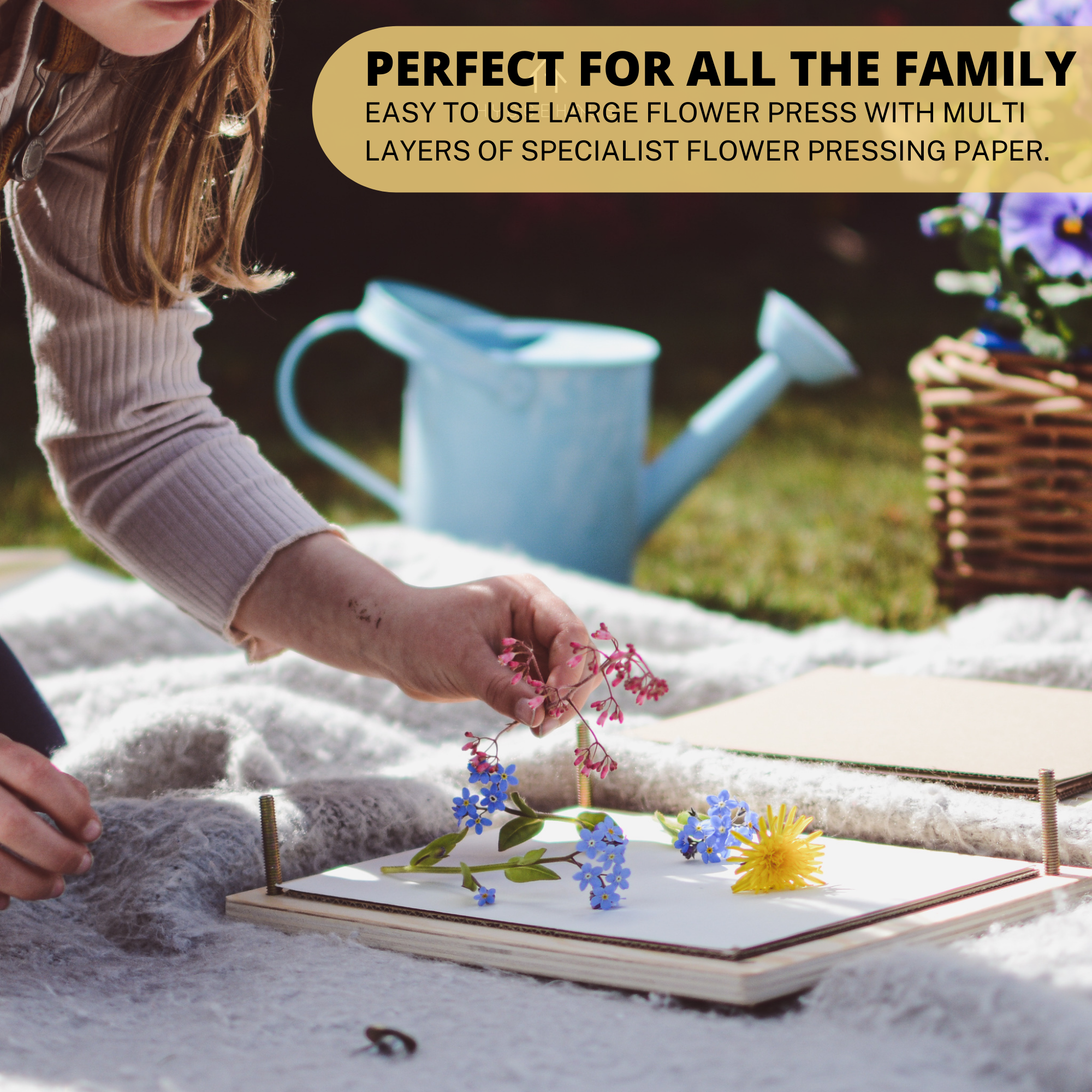 LYKKE Flower press kit with BONUS Cards and Envelopes