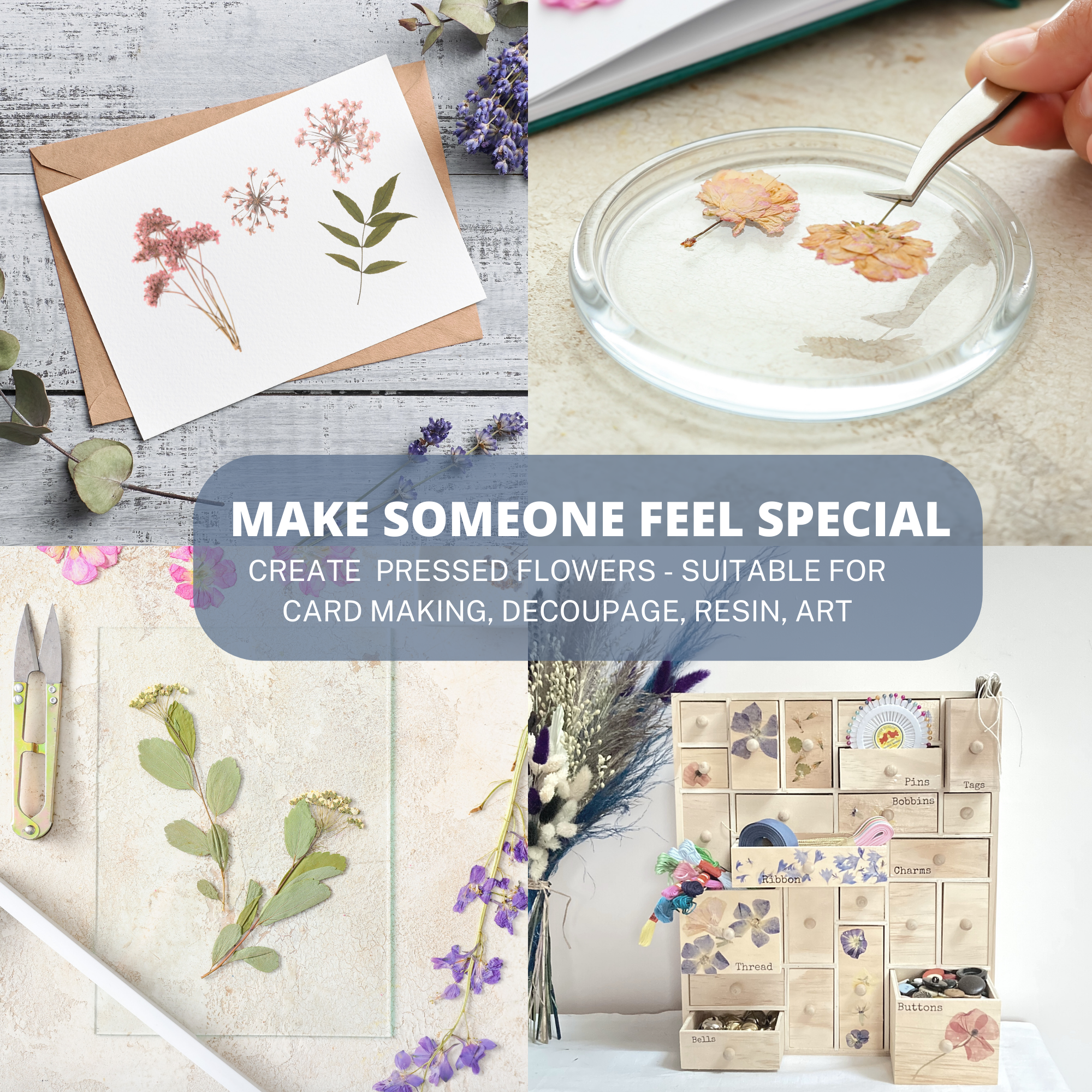 LYKKE Flower press kit with BONUS Cards and Envelopes