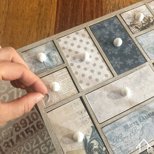 DIY Advent Calendar Kit/ Desktop Organiser/ Apothecary Cabinet (handles not glued on)
