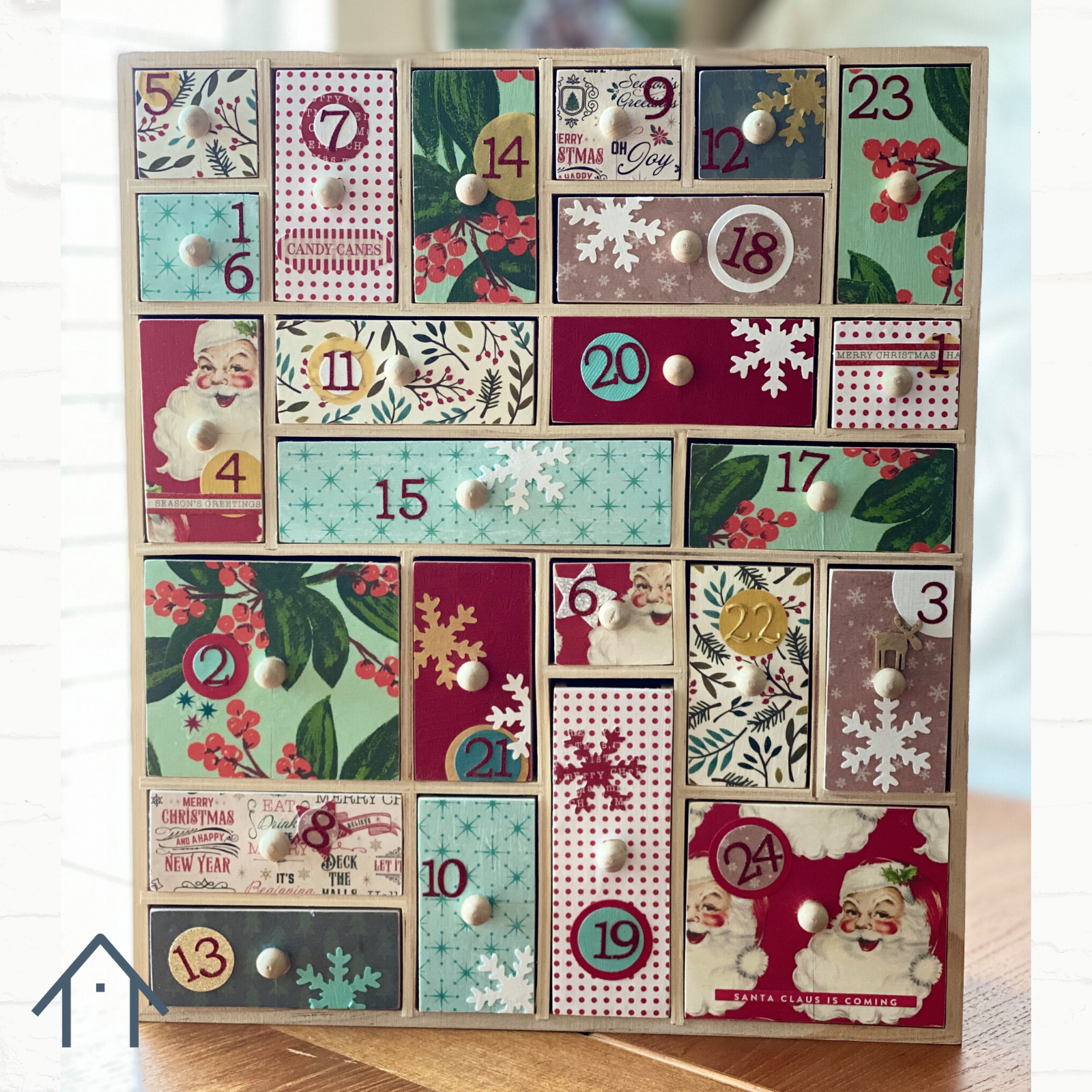 DIY Advent Calendar Kit/ Desktop Organiser/ Apothecary Cabinet