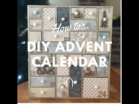 DIY Advent Calendar Kit/ Desktop Organiser/ Apothecary Cabinet (handles not glued on)